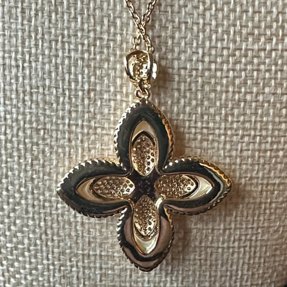 Park Lane Brulee Pendant Necklace with Pavé Accents - Picture 3 of 7